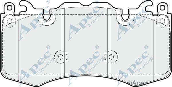 APEC PAD1737B - Kit de plaquettes de frein, frein à disque cwaw.fr