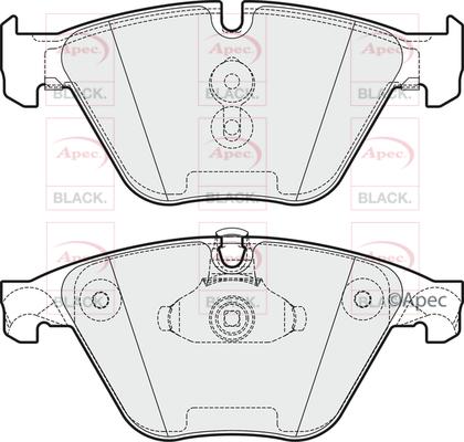 APEC PAD1774B - Kit de plaquettes de frein, frein à disque cwaw.fr