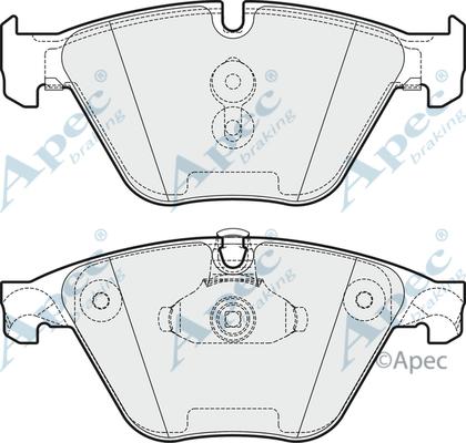 APEC PAD1774 - Kit de plaquettes de frein, frein à disque cwaw.fr