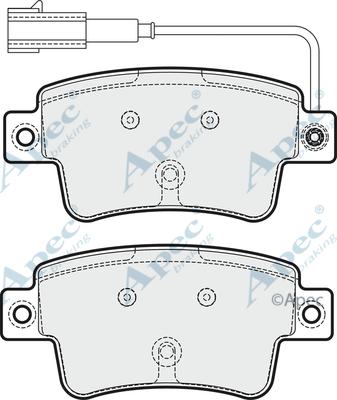 APEC PAD1776 - Kit de plaquettes de frein, frein à disque cwaw.fr