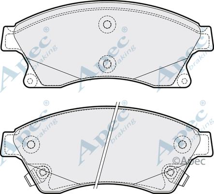 APEC PAD1771 - Kit de plaquettes de frein, frein à disque cwaw.fr