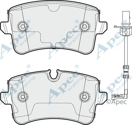 APEC PAD1778 - Kit de plaquettes de frein, frein à disque cwaw.fr