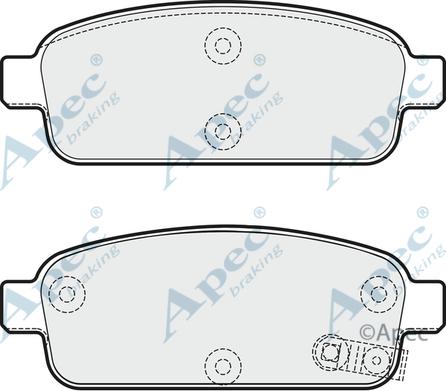 APEC PAD1773 - Kit de plaquettes de frein, frein à disque cwaw.fr