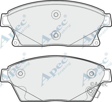 APEC PAD1772 - Kit de plaquettes de frein, frein à disque cwaw.fr