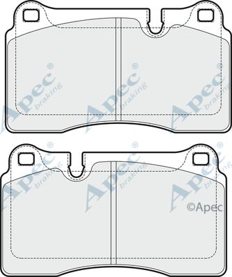 APEC PAD1777 - Kit de plaquettes de frein, frein à disque cwaw.fr