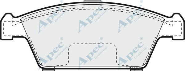 APEC PAD899 - Kit de plaquettes de frein, frein à disque cwaw.fr