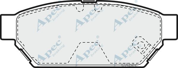 APEC PAD894 - Kit de plaquettes de frein, frein à disque cwaw.fr