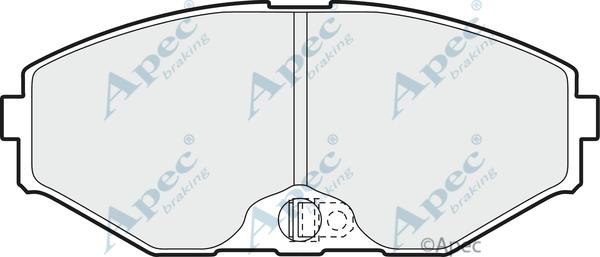 APEC PAD896 - Kit de plaquettes de frein, frein à disque cwaw.fr