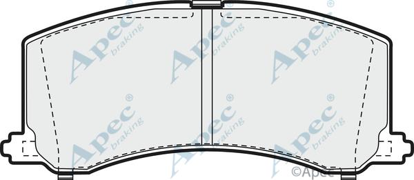 APEC PAD890 - Kit de plaquettes de frein, frein à disque cwaw.fr