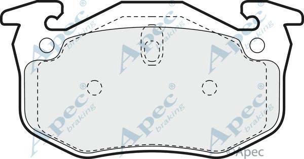 APEC PAD891 - Kit de plaquettes de frein, frein à disque cwaw.fr