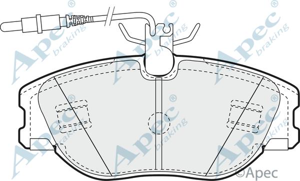 APEC PAD898 - Kit de plaquettes de frein, frein à disque cwaw.fr