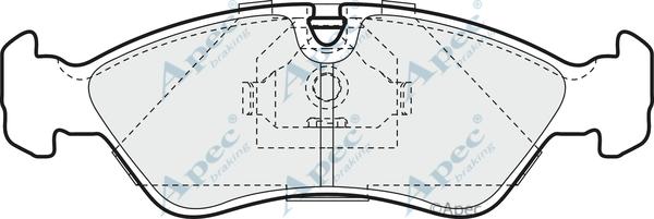 APEC PAD892 - Kit de plaquettes de frein, frein à disque cwaw.fr