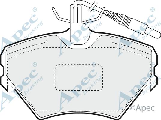 APEC PAD849 - Kit de plaquettes de frein, frein à disque cwaw.fr