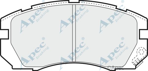 APEC PAD845 - Kit de plaquettes de frein, frein à disque cwaw.fr