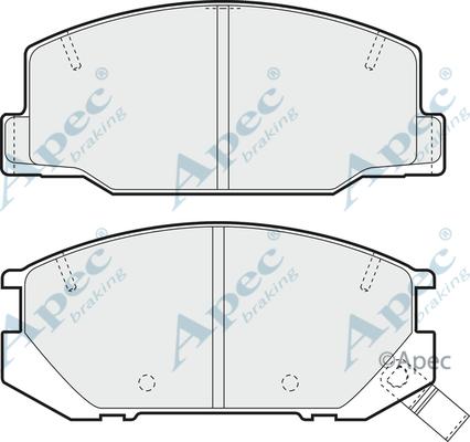 APEC PAD854 - Kit de plaquettes de frein, frein à disque cwaw.fr