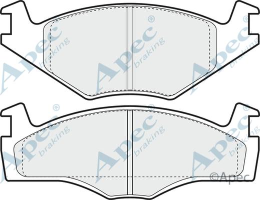 APEC PAD855 - Kit de plaquettes de frein, frein à disque cwaw.fr