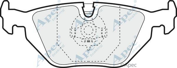 APEC PAD856 - Kit de plaquettes de frein, frein à disque cwaw.fr