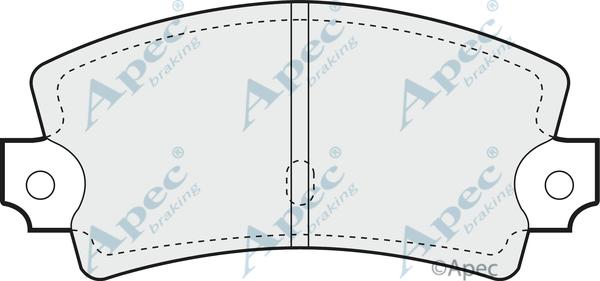 APEC PAD853 - Kit de plaquettes de frein, frein à disque cwaw.fr