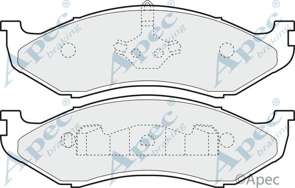 APEC PAD852 - Kit de plaquettes de frein, frein à disque cwaw.fr