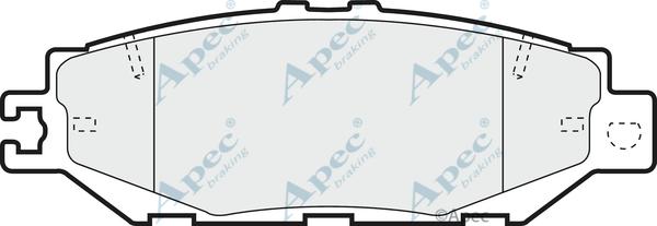 APEC PAD864 - Kit de plaquettes de frein, frein à disque cwaw.fr