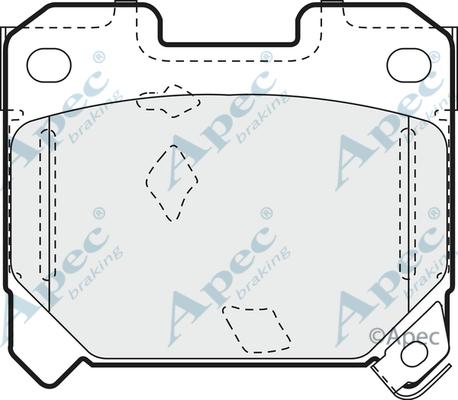 APEC PAD866 - Kit de plaquettes de frein, frein à disque cwaw.fr