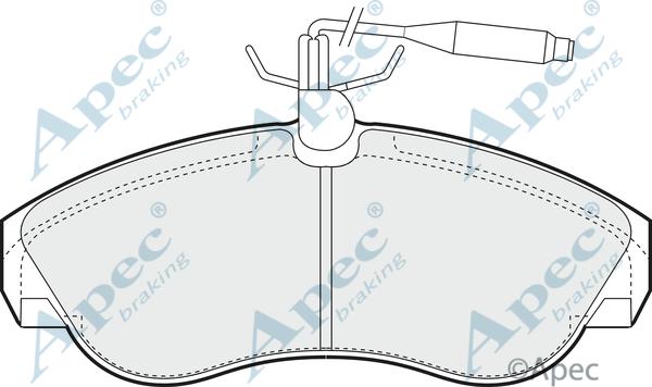 APEC PAD868 - Kit de plaquettes de frein, frein à disque cwaw.fr