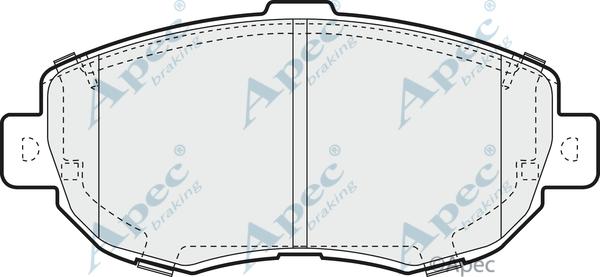 APEC PAD863 - Kit de plaquettes de frein, frein à disque cwaw.fr