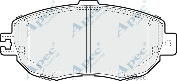 APEC PAD862 - Kit de plaquettes de frein, frein à disque cwaw.fr