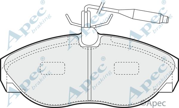 APEC PAD867 - Kit de plaquettes de frein, frein à disque cwaw.fr