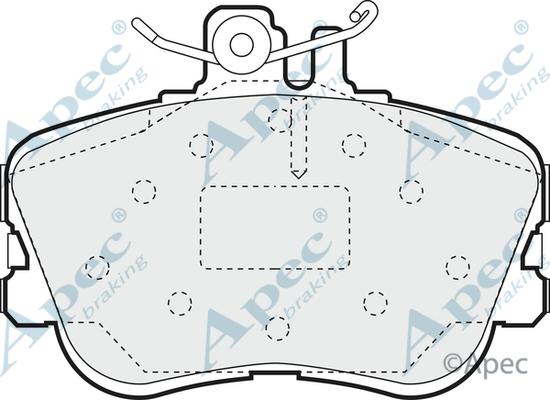 APEC PAD805 - Kit de plaquettes de frein, frein à disque cwaw.fr