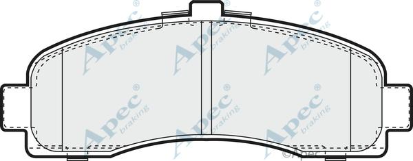 APEC PAD800 - Kit de plaquettes de frein, frein à disque cwaw.fr