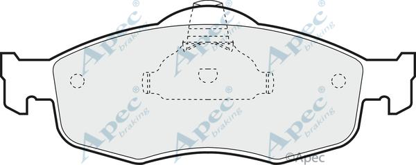 APEC PAD801 - Kit de plaquettes de frein, frein à disque cwaw.fr