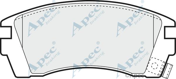 APEC PAD808 - Kit de plaquettes de frein, frein à disque cwaw.fr