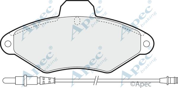 APEC PAD803 - Kit de plaquettes de frein, frein à disque cwaw.fr