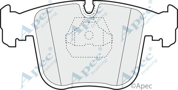 APEC PAD819 - Kit de plaquettes de frein, frein à disque cwaw.fr