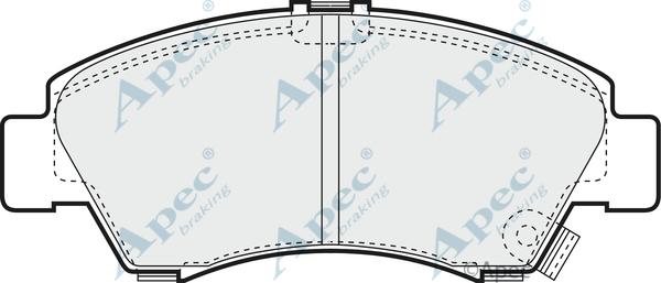 APEC PAD816 - Kit de plaquettes de frein, frein à disque cwaw.fr