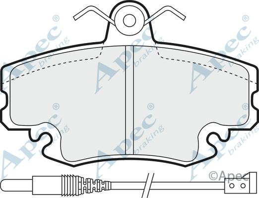 APEC PAD810 - Kit de plaquettes de frein, frein à disque cwaw.fr