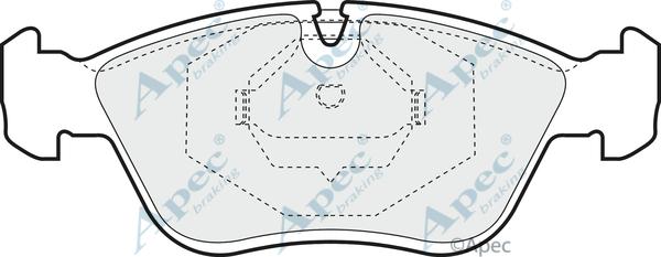 APEC PAD813 - Kit de plaquettes de frein, frein à disque cwaw.fr