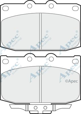 APEC PAD817 - Kit de plaquettes de frein, frein à disque cwaw.fr