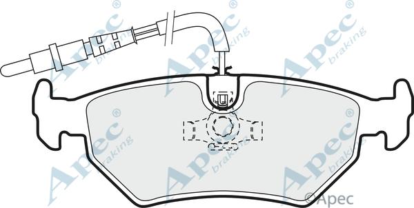 APEC PAD889 - Kit de plaquettes de frein, frein à disque cwaw.fr