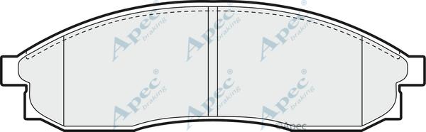 APEC PAD885 - Kit de plaquettes de frein, frein à disque cwaw.fr