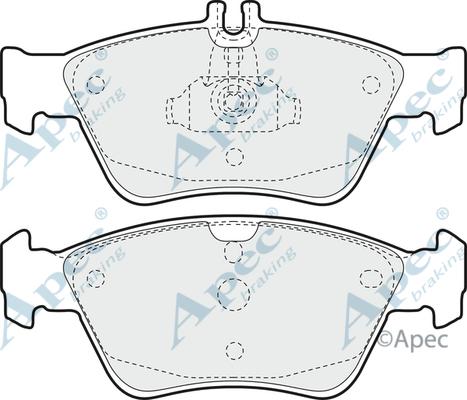 APEC PAD886 - Kit de plaquettes de frein, frein à disque cwaw.fr