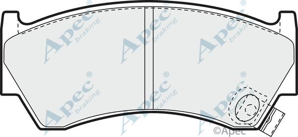 APEC PAD880 - Kit de plaquettes de frein, frein à disque cwaw.fr