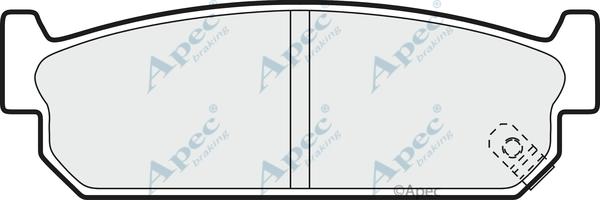 APEC PAD881 - Kit de plaquettes de frein, frein à disque cwaw.fr