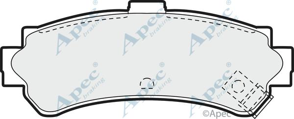 APEC PAD888 - Kit de plaquettes de frein, frein à disque cwaw.fr