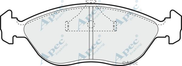 APEC PAD832 - Kit de plaquettes de frein, frein à disque cwaw.fr