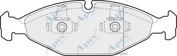 APEC PAD837 - Kit de plaquettes de frein, frein à disque cwaw.fr