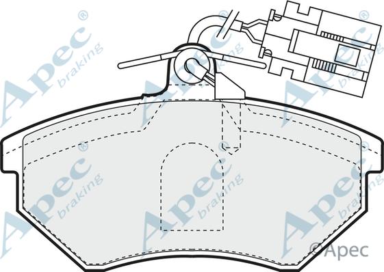 APEC PAD829 - Kit de plaquettes de frein, frein à disque cwaw.fr