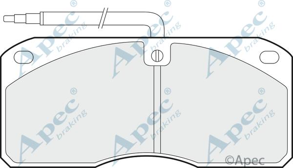 APEC PAD824 - Kit de plaquettes de frein, frein à disque cwaw.fr