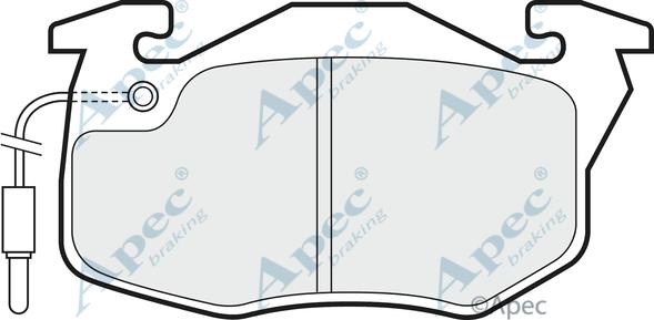 APEC PAD825 - Kit de plaquettes de frein, frein à disque cwaw.fr